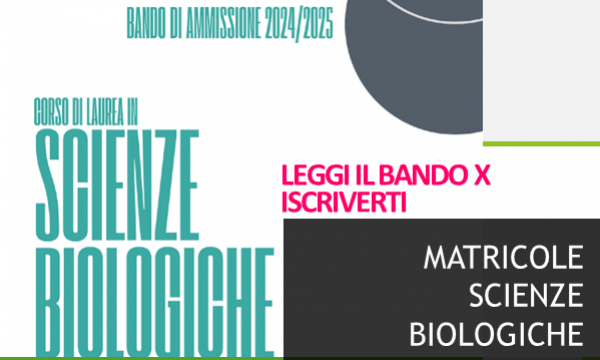 BANDO DI AMMISSIONE AL CORSO DI LAUREA IN SCIENZE BIOLOGICHE -2024-2025