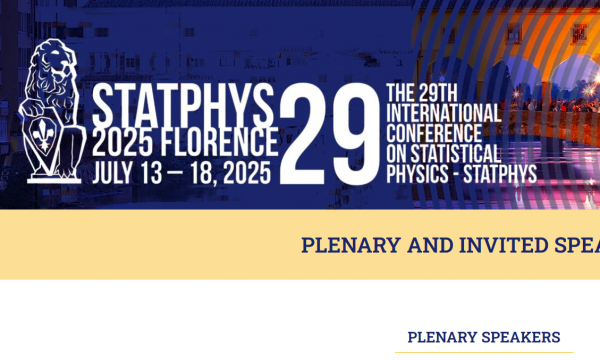 Florence warmly welcomes all scientists to StatPhys29. 