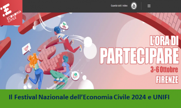 Festival Nazionale dell’Economia Civile (invitata tutta la comunità UNIFI).