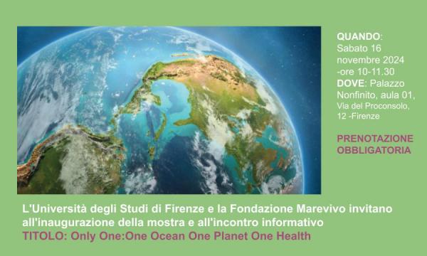 Only One: One Ocean One Planet One Health.